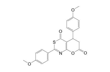 2,5-Di(4-methoxyphenyl)-5,6-dihydro-4H,7H-pyrano[2,3-d][1,3]thiazine-4,7-dione