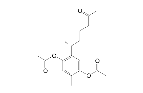 (R)-(-)-6-(2,5-DIACETOXY-4-METHYL-PHENYL)-HEPTAN-2-ONE