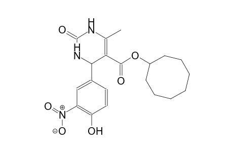 cyclooctyl 4-(4-hydroxy-3-nitrophenyl)-6-methyl-2-oxo-1,2,3,4-tetrahydro-5-pyrimidinecarboxylate