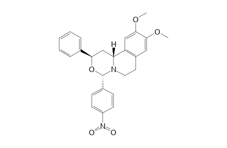 (1S,3R,4aR)-6,7-Dimethoxy-1-(4-nitro-phenyl)-3-phenyl-4,4a,9,10-tetrahydro-3H-2-oxa-10a-aza-phenanthrene