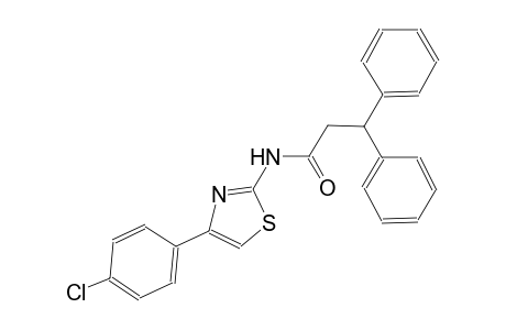 N-[4-(4-chlorophenyl)-1,3-thiazol-2-yl]-3,3-diphenylpropanamide