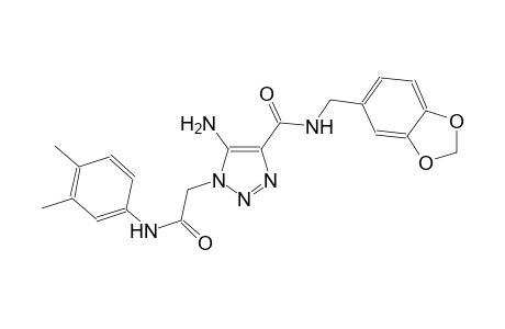 5-amino-N-(1,3-benzodioxol-5-ylmethyl)-1-[2-(3,4-dimethylanilino)-2-oxoethyl]-1H-1,2,3-triazole-4-carboxamide