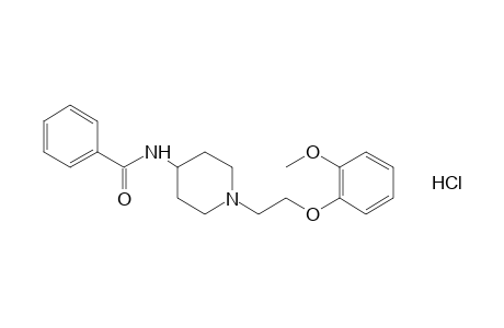 N-{1-[2-(o-methoxyphenoxy)ethyl]-4-piperidyl}benzamide, monohydrochloride