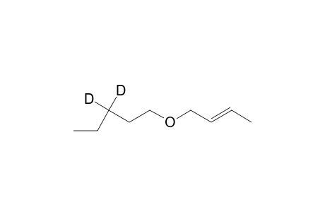 trans 2-Butenyl n-pentyl-3,3 D2 ether
