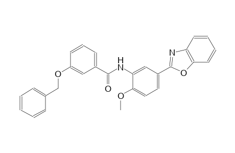 N-[5-(1,3-benzoxazol-2-yl)-2-methoxyphenyl]-3-(benzyloxy)benzamide