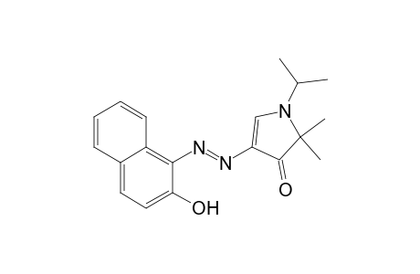 3H-Pyrrol-3-one, 1,2-dihydro-4-[(2-hydroxy-1-naphthalenyl)azo]-2,2-dimethyl-1-(1-methylethyl)-