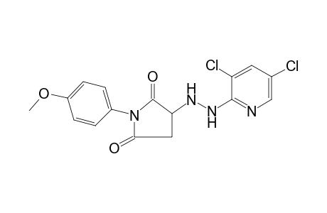 3-[(3,5-dichloro-2-pyridinyl)hydrazo]-1-(4-methoxyphenyl)pyrrolidine-2,5-dione