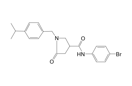 N-(4-bromophenyl)-1-(4-isopropylbenzyl)-5-keto-pyrrolidine-3-carboxamide