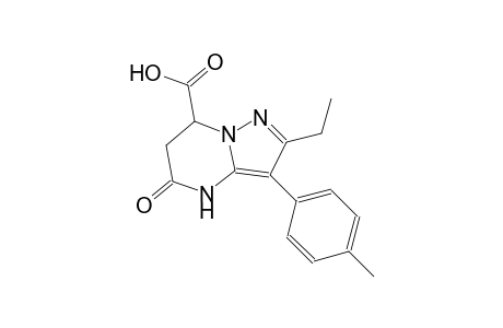 pyrazolo[1,5-a]pyrimidine-7-carboxylic acid, 2-ethyl-4,5,6,7-tetrahydro-3-(4-methylphenyl)-5-oxo-