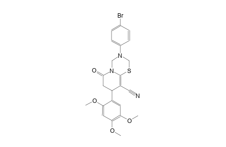 2H,6H-pyrido[2,1-b][1,3,5]thiadiazine-9-carbonitrile, 3-(4-bromophenyl)-3,4,7,8-tetrahydro-6-oxo-8-(2,4,5-trimethoxyphenyl)-
