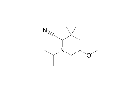 2-Cyano-3,3-dimethyl-1-isopropyl-5-methoxypiperidine