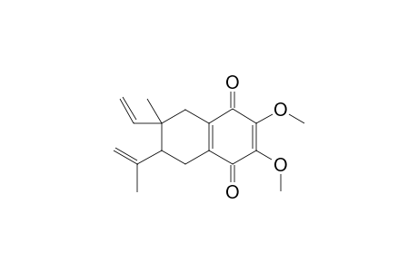 HELIOTROPINONE-A;7-ISOPROPENYL-2,3-DIMETHOXY-6-METHYL-6-VINYL-5,6,7,8-TETRAHYDRONAPHTHALENE-1,4-DIONE