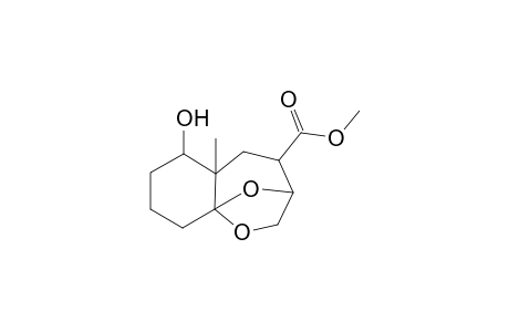 5-Hydroxy-6-methyl-11,12-dioxatricyclo[7.2.1.0(1,6)]dodecane-8-carboxylic acid, methyl ester
