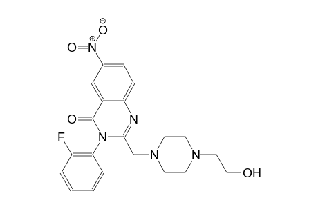 4(3H)-quinazolinone, 3-(2-fluorophenyl)-2-[[4-(2-hydroxyethyl)-1-piperazinyl]methyl]-6-nitro-