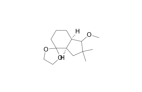 endo-7-methoxy-8,8-dimethyl-cis-bicyclo[4.3.0]nonan-2-one-ethyleneacetal