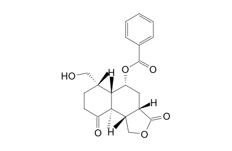 Naphtho[1,2-c]furan-3,9(1H,3aH)-dione, 5-(benzoyloxy)octahydro-6-(hydroxymethyl)-6,9a-dimethyl-, [3aS-(3a.alpha.,5.beta.,5a.alpha.,6.alpha.,9a.beta.,9b.alpha.)]-