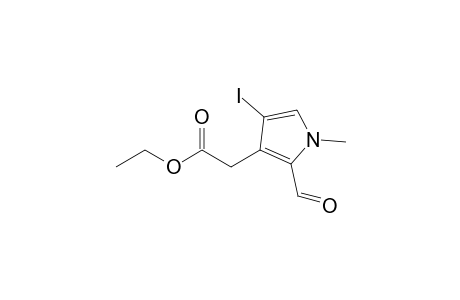 3-[(Ethoxycarbonyl)methyl]-2-formyl-4-iodo-1-methylpyrrole