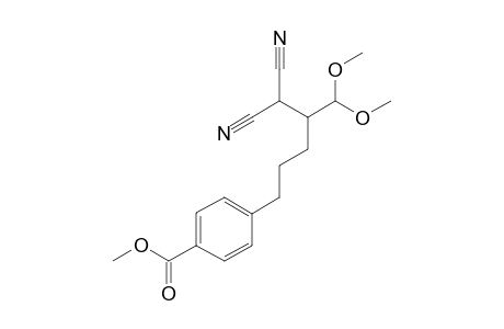 4-(4-Dicyanomethyl)-5,5-dimethoxypentyl)benzoic acid methyl ester
