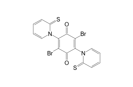 2,5-Dibromo-3,6-bis(2-thionopyridyl)-1,4-benzoquinone