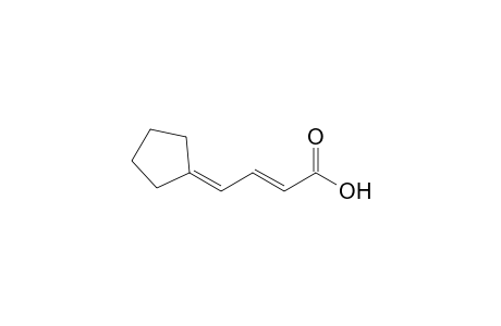 (E)-4-cyclopentylidene-2-butenoic acid
