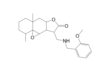 2H-Benzo[f]oxireno[2,3-E]benzofuran-8(9H)-one, octahydro-9-[[[(2-methoxyphenyl)methyl]amino]methyl]-2,5a-dimethyl-