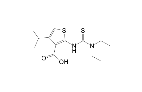 2-(diethylcarbamothioylamino)-4-isopropyl-thiophene-3-carboxylic acid