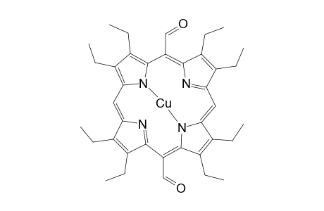 Copper, [2,3,7,8,12,13,17,18-octaethyl-21H,23H-porphine-5,15-dicarboxaldehyda to(2-)-N21,N22,N23,N24]-, (SP-4-1)-