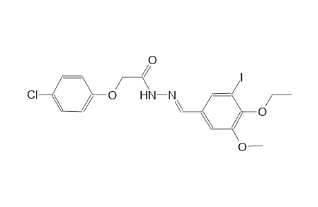 2-(4-chlorophenoxy)-N'-[(E)-(4-ethoxy-3-iodo-5-methoxyphenyl)methylidene]acetohydrazide