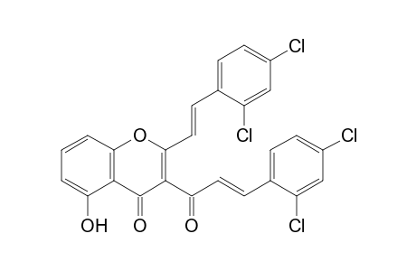 2',4'-Dichloro-3-(2,4-dichlorocinnamoyl)-5-hydroxy-2-styrylchromone