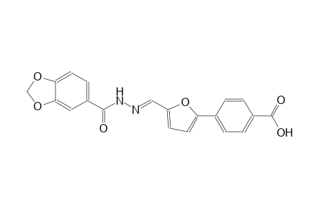 4-(5-{(E)-[(1,3-benzodioxol-5-ylcarbonyl)hydrazono]methyl}-2-furyl)benzoic acid