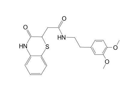 2H-1,4-Benzothiazine-2-acetamide, N-[2-(3,4-dimethoxyphenyl)ethyl]-3,4-dihydro-3-oxo-