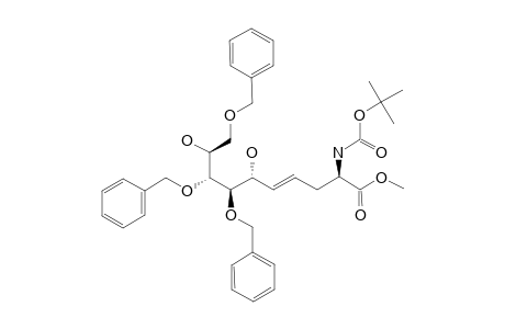 (2S,6S,7R,8R,9R,E)-METHYL-7,8,10-TRIS-(BENZYLOXY)-2-(TERT.-BUTOXYCABONYLAMINO)-6,9-DIHYDROXYDEC-4-ENOATE