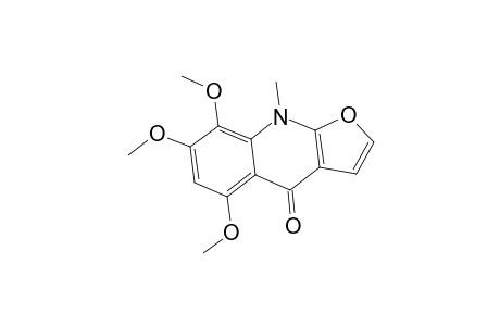 Furo[2,3-b]quinolin-4(9H)-one, 5,7,8-trimethoxy-9-methyl-
