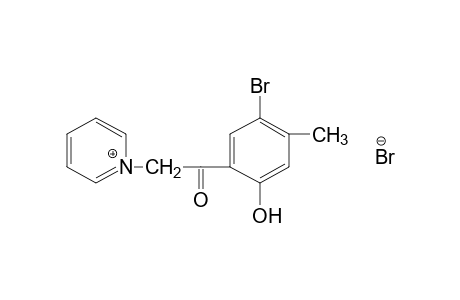 1-(5-BROMO-2-HYDROXY-4-METHYLPHENACYL)PYRIDINIUM BROMIDE