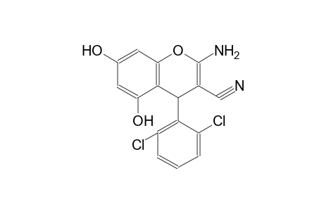2-amino-4-(2,6-dichlorophenyl)-5,7-dihydroxy-4H-chromene-3-carbonitrile