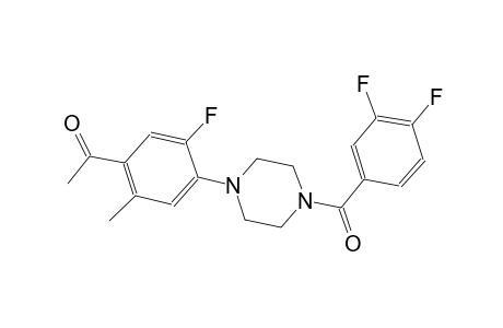 ethanone, 1-[4-[4-(3,4-difluorobenzoyl)-1-piperazinyl]-5-fluoro-2-methylphenyl]-