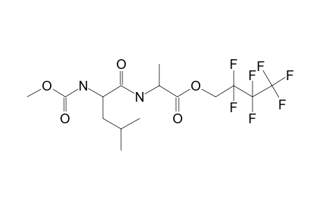 L-Leucyl-L-alanine, N-methoxycarbonyl-, 2,2,3,3,4,4,4-heptafluorobutyl ester