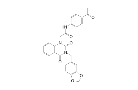 N-(4-acetylphenyl)-2-(3-(1,3-benzodioxol-5-ylmethyl)-2,4-dioxo-3,4-dihydro-1(2H)-quinazolinyl)acetamide