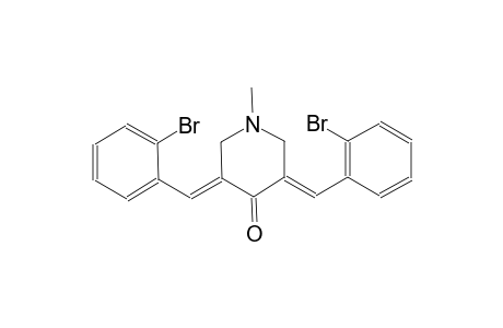 (3E,5E)-3,5-bis(2-bromobenzylidene)-1-methyl-4-piperidinone