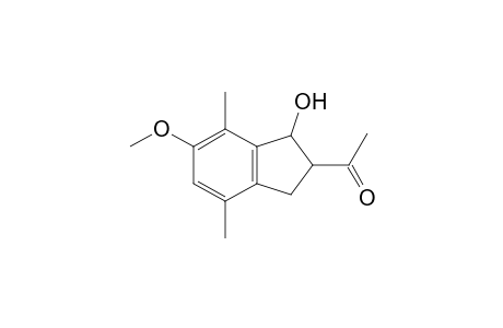 2-Acetyl-4,7-dimethyl-6-methoxy-2,3-dihydroinden-1-ol