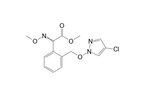 Benzeneacetic acid, 2-[[(4-chloro-1H-pyrazol-1-yl)oxy]methyl]-alpha-(methoxyimino)-, methyl ester