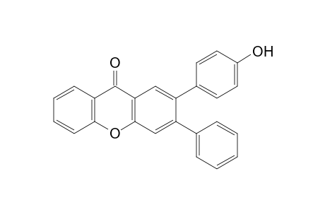 2-(4-Hydroxyphenyl)-3-phenyl-9H-xanthen-9-one
