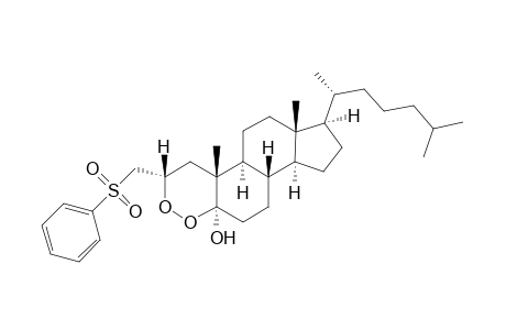 (2S,5R)-[2-Hydroperoxy-3-(phenylsulfonyl)]-4-nor-3,4-secocholestan-5-one 2,5-peroxyhemiacetal