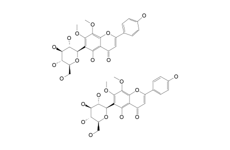 PRECATORIN-I;6-C-BETA-D-GLUCOPYRANOSYL-4',5-DIHYDROXY-7,8-DIMETHOXY-FLAVONE