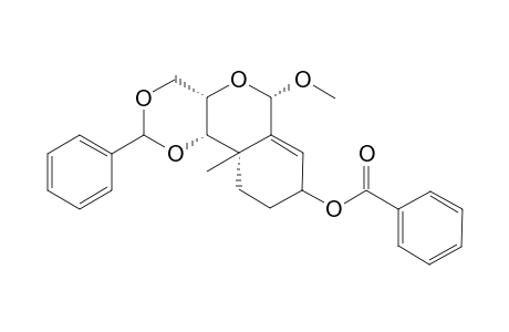 Methyl 3,2-C-[(3'S)-3'-benzoyloxybutan-1'-yl-4'-ylidene]-4,6-O-benzylidene-2,3-dideoxy-3-C-methyl-.alpha.-D-arabino-hexopyranoside