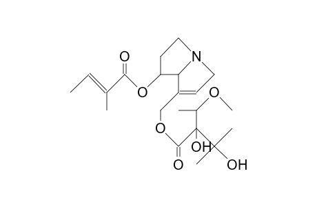 2-Butenoic acid, 2-methyl-, 7-[[2,3-dihydroxy-2-(1-methoxyethyl)-3-methyl-1-oxobutoxy]methyl]-2,3,5,7a-tetrahydro-1H-pyrrolizin-1-yl ester, [1S-[1.alpha.(Z),7(2S*,3R*),7a.alpha.]]-