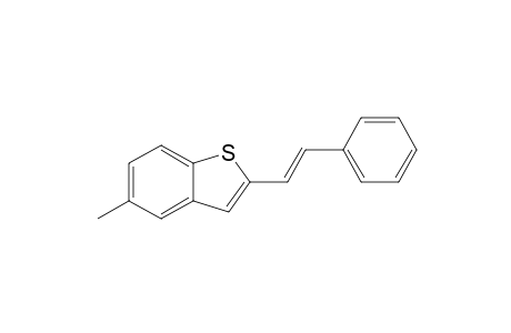 Benzo[b]thiophene, 5-methyl-2-(2-phenylethenyl)-