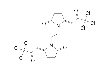 1,1'-(ETHANE-1,2-DIYL)-BIS-[5-(3,3,3-TRICHLORO-2-OXO-PROPYLIDENE)-PYRROLIDIN-2-ONE]