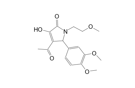 4-acetyl-5-(3,4-dimethoxyphenyl)-3-hydroxy-1-(2-methoxyethyl)-1,5-dihydro-2H-pyrrol-2-one