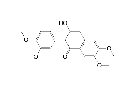 2-(3,4-dimethoxyphenyl)-3-hydroxy-6,7-dimethoxy-3,4-dihydro-2H-naphthalen-1-one